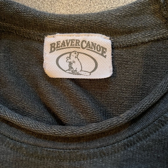 Vintage Beaver Canoe Grey Sweatshirt Nightgown - Picture 5 of 9